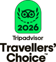 Tripadvisor TC Badge + Travelers’ Choice Center Aligned Black – LL
