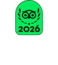 Tripadvisor TC Badge + Travelers’ Choice Center Aligned White – LL